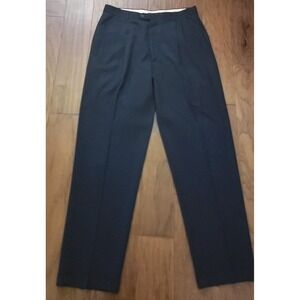 Antonio Pelluso Men's‎ Black Pleated Wool Dress Trousers Sz 36x31 Made IN ITALY